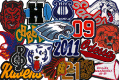 chenille patches, custom chenille patches, chenille varsity letters, chenille mascot patches, chenille player number patches, chenille class of patches, chenille championship patches, chenille player number patches... 