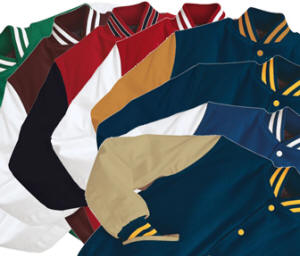 CLICK HERE TO VIEW AND BUY Holloway Varsity Letterman Jackets. 18 styles of varsity jackets in stock ready to ship.